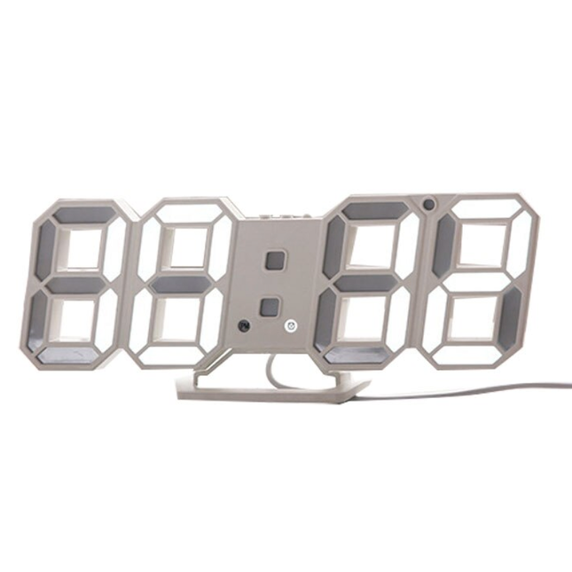 Moderní 3D LED digitální nástěnné hodiny
