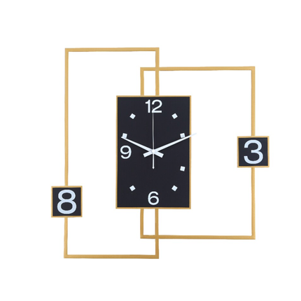 Moderní obdélníkové hodiny na zeď