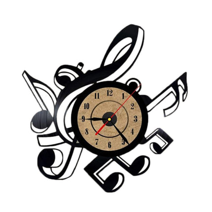 Dekorativní hodiny z desky pro hudebníky