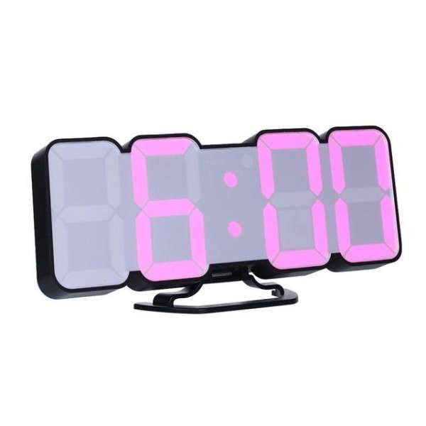 Dálkově ovládané 3D LED nástěnné hodiny