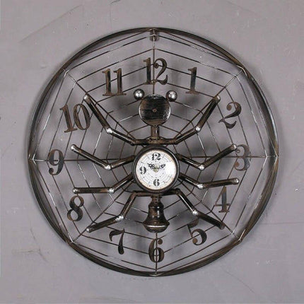 Industriální nástěnné hodiny design pavouk