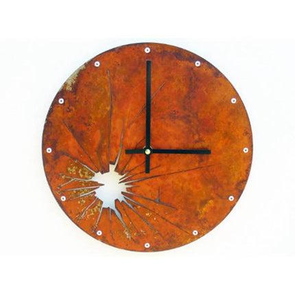 Designové hodiny s efektem rozbitého skla