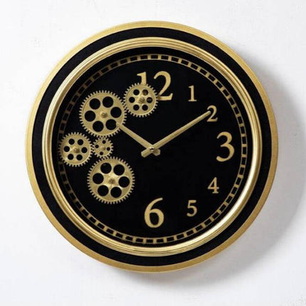 Steampunk nástěnné hodiny s ozubenými koly