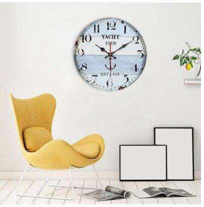 Námořnické nástěnné hodiny Yacht Club