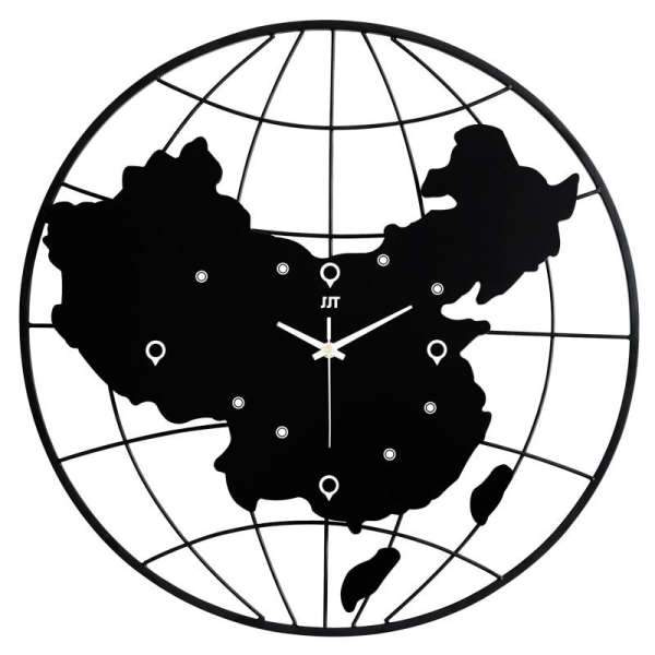 Nástěnné hodiny s mapou Číny