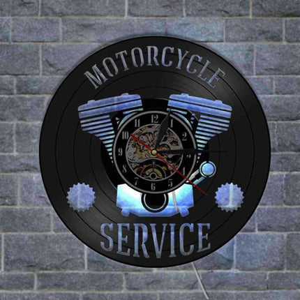 LED hodiny z desky motor motorky