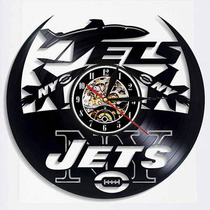 Vinylové hodiny pro fanoušky NY Jets