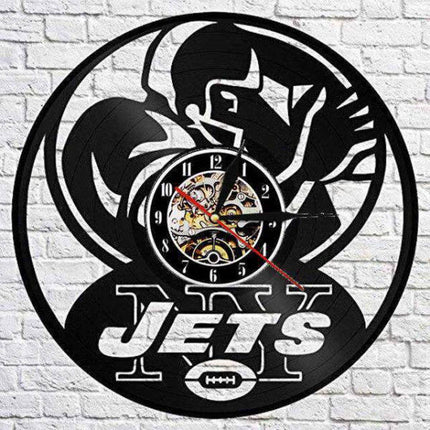 Nástěnné hodiny z desky hráč NY Jets