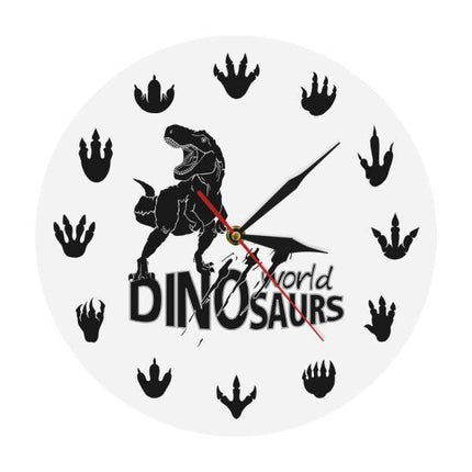 Dětské nástěnné hodiny s dinosaurem T-Rex