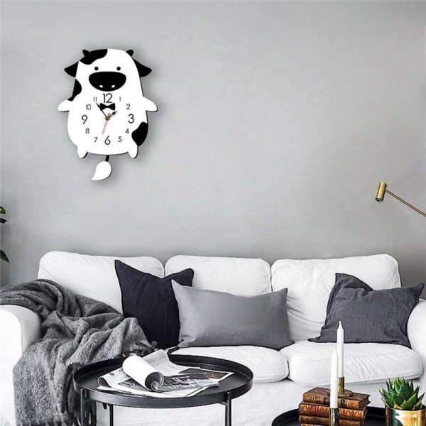 Dětské kyvadlové hodiny ve tvaru krávy