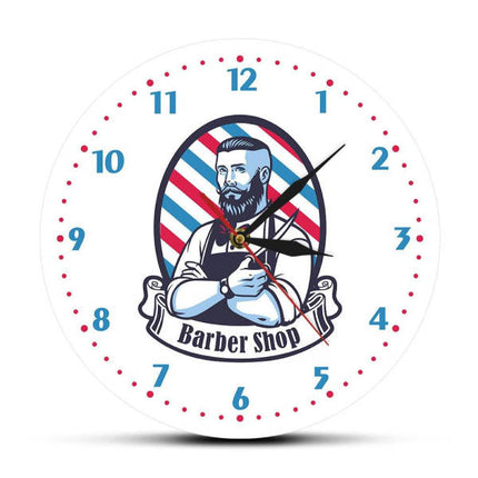 Nástěnné hodiny pro holičství Barber Shop