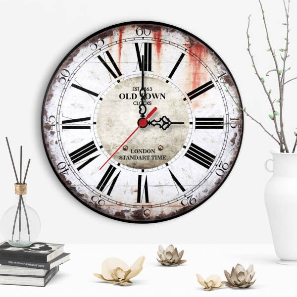 Moderní vintage nástěnné hodiny do interiéru