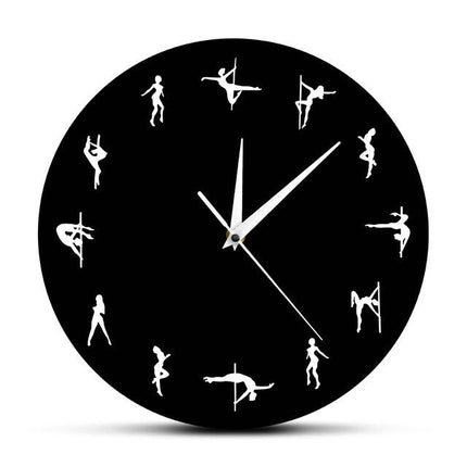 Nástěnné hodiny s motivem pole dance