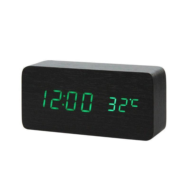LED digitální budík s teploměrem